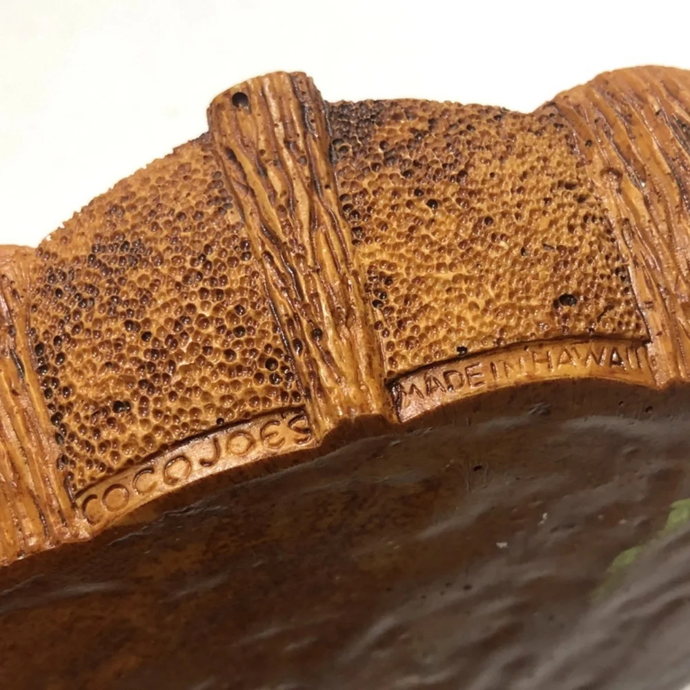 Coco Joe's Carved Wooden Dish Soap Jewelry Decor - Picture 5 of 5